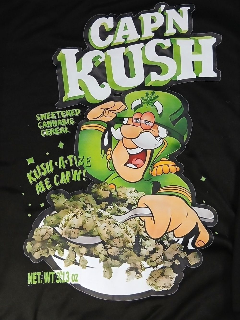 [Streetwear] Men's "CAPN KUSH" 420 Pattern Hoodie - Casual Streetwear